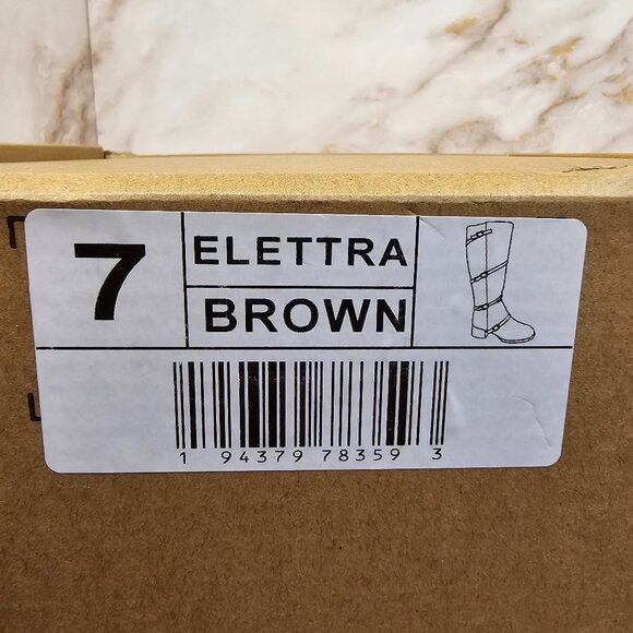Journee Collection Women's Elettra Regular Calf Boots, Brown, Size 7, NEW - Picture 8 of 8
